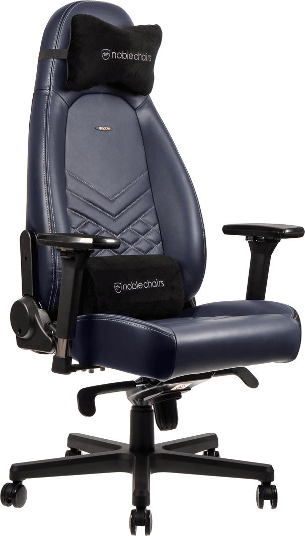 

Кресло геймерское NOBLECHAIRS Icon Real Leather Midnight Blue (NBL-ICN-RL-MBG)