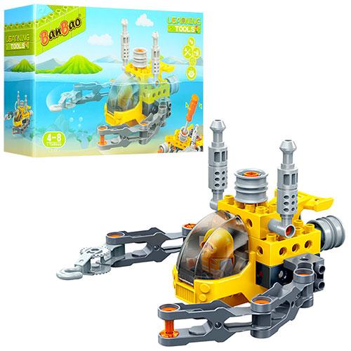 

Конструктор BANBAO 9713 батискаф, фигурка, отвертка, 19 деталей