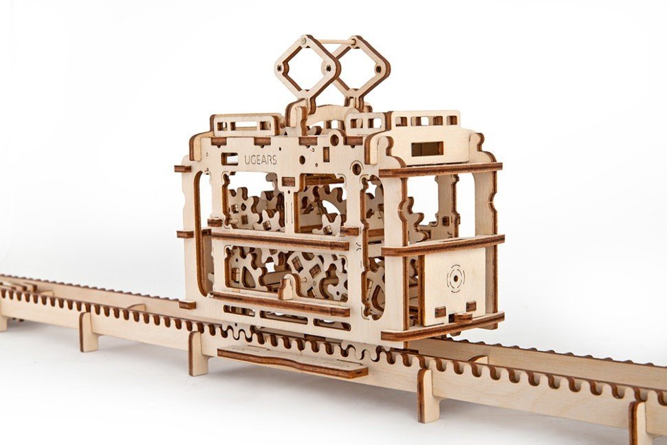 

Механический 3D пазл UGEARS "Трамвай с рельсами" (70008)