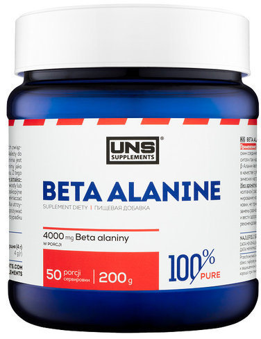 

Аминокислота UNS 100% Pure BETA-ALANINE 200g Pure 200 г