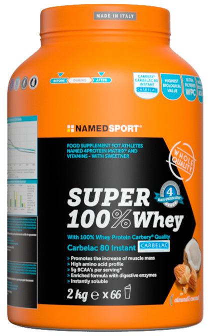 Акція на Протеин Namedsport SUPER 100% WHEY 2 кг Кокосовый миндаль (8054956341023) від Rozetka UA