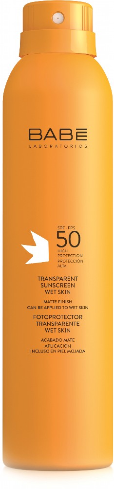 Сонцезахисний спрей BABE Laboratorios Водостійкий прозорий SPF 50+ (8437011329943) — фото 2