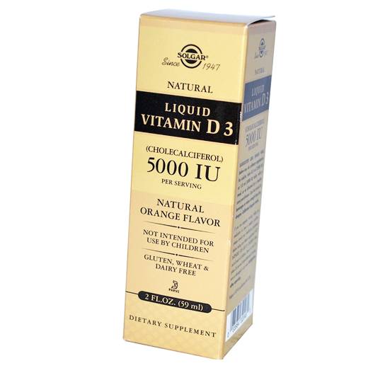 

Витамин Д жидкий, Liquid Vitamin D3 5000, Solgar 59мл Апельсин (36313017)