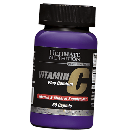 

Витамин С плюс Кальций, Vitamin C Plus Calcium, Ultimate Nutrition 60каплет (36090014)