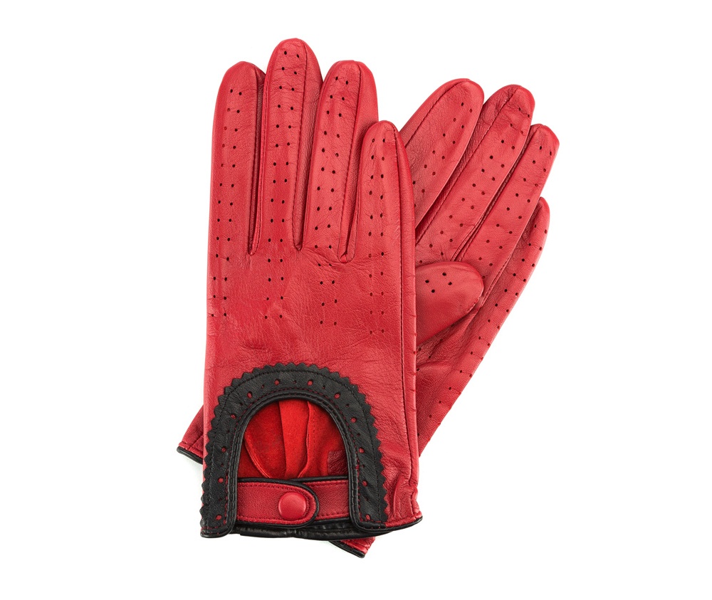 

Перчатки женские Wittchen 46-6L-292-2T красно-черный M