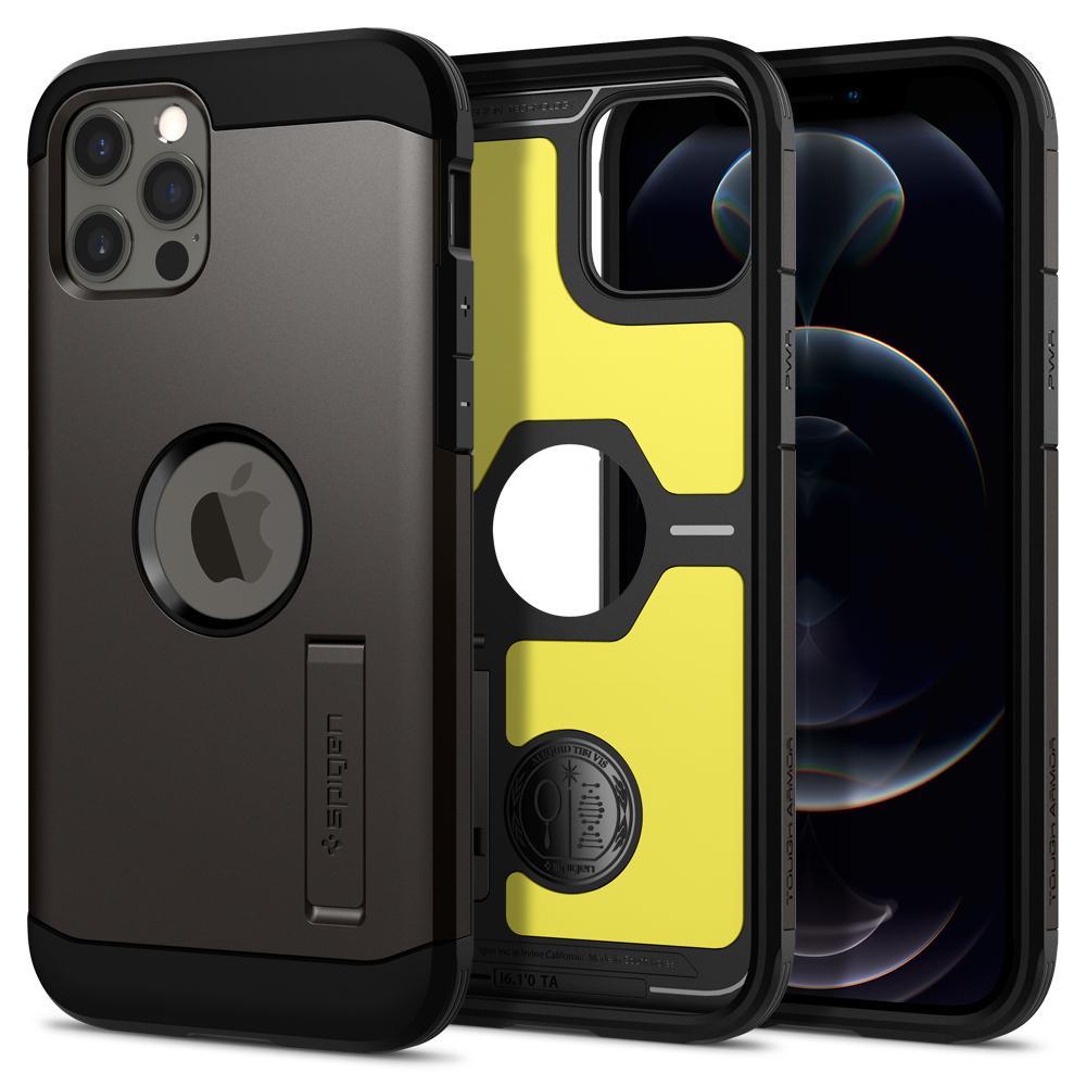 

Чехол Spigen Tough Armor для iPhone 12 / 12 Pro Gunmetal