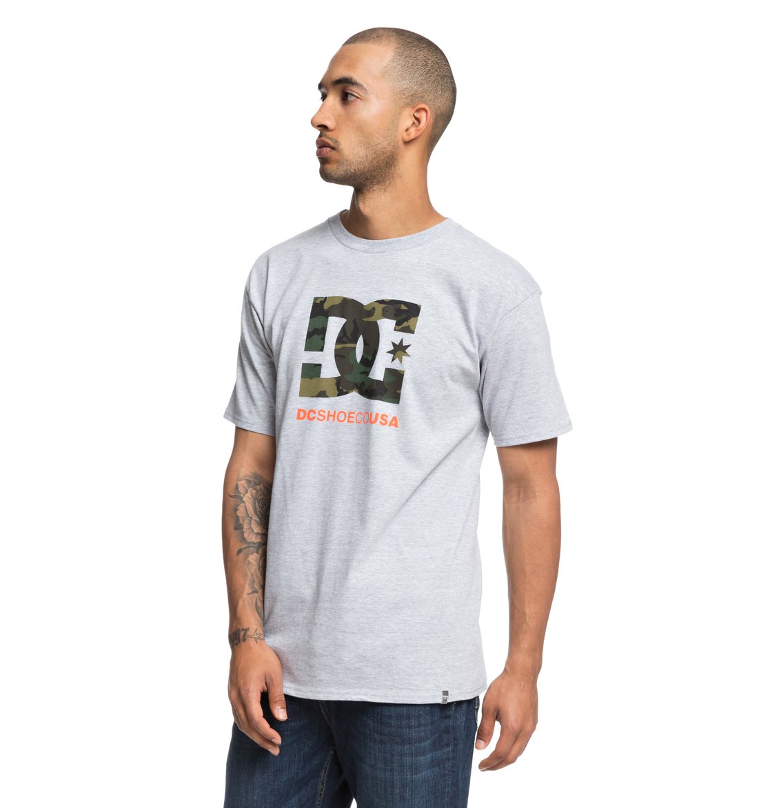 

Футболка мужская DC CAMO FILLING STAR TEE ADYZT04385 S Серый