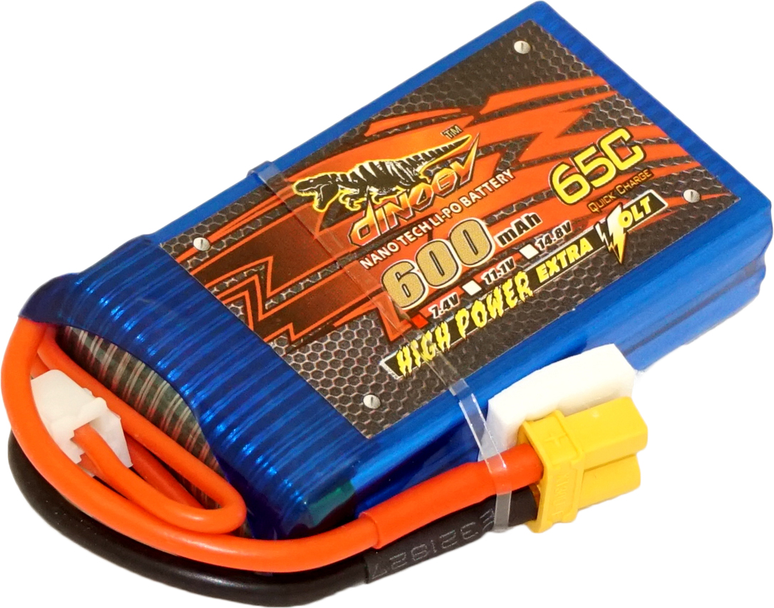 

Аккумулятор Dinogy Li-Pol 600mAh 7.4V 2S 65C XT30 (2722672843195)