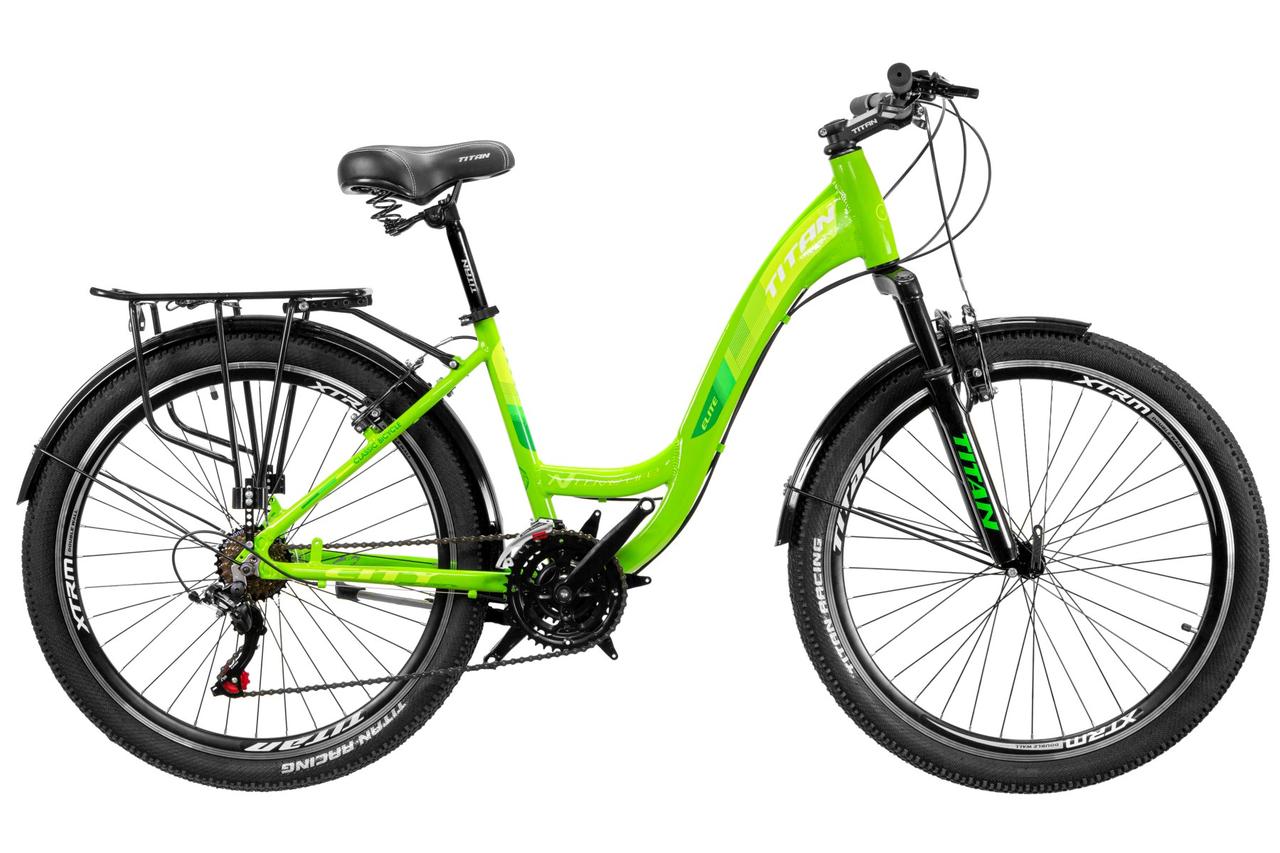 

Велосипед TITAN Elite ALU 26" 2020 зеленый