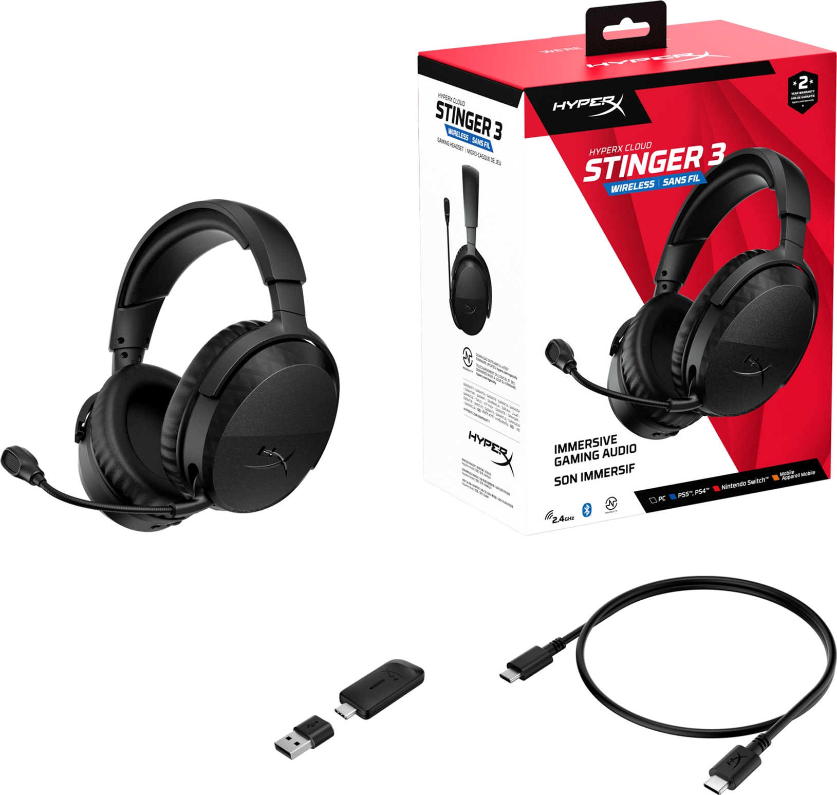 Навушники HyperX Cloud Stinger 3 Wireless Black (BS1T8AA) — фото 8