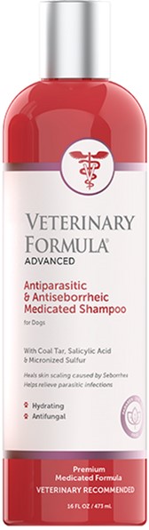 

Шампунь Антипаразитарный и Антисеборейный Veterinary Formula Antiparasitic & Antiseborrheic для собак 473 мл