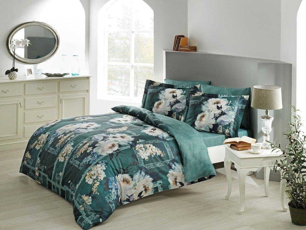 

Комплект постельного белья TAC Digital Petra Yesil V01 200х220 (8696048726945 )