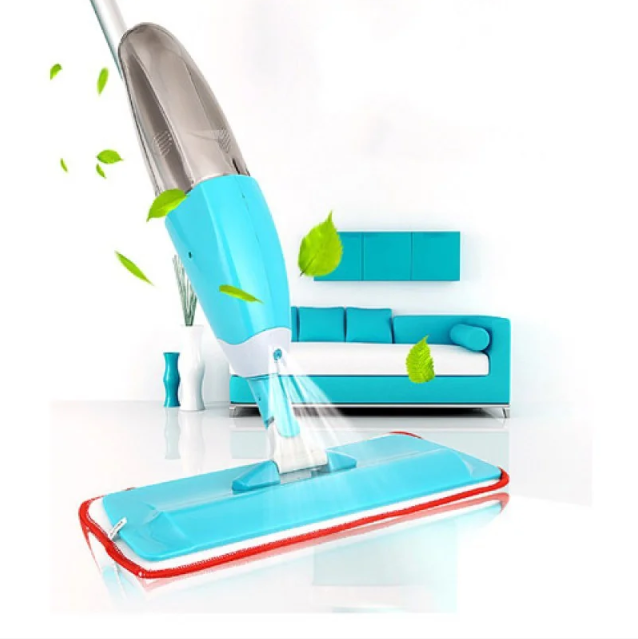 

Универсальная швабра Healthy с распылителем Spray Mop с алюминия-пластика и микрофибра, цвет-бирюзовый.