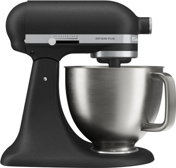 Кухонна машина KitchenAid Artisan Plus 5KSM50PKVEBK 4.7 л з відкидним блоком чорний чавун
