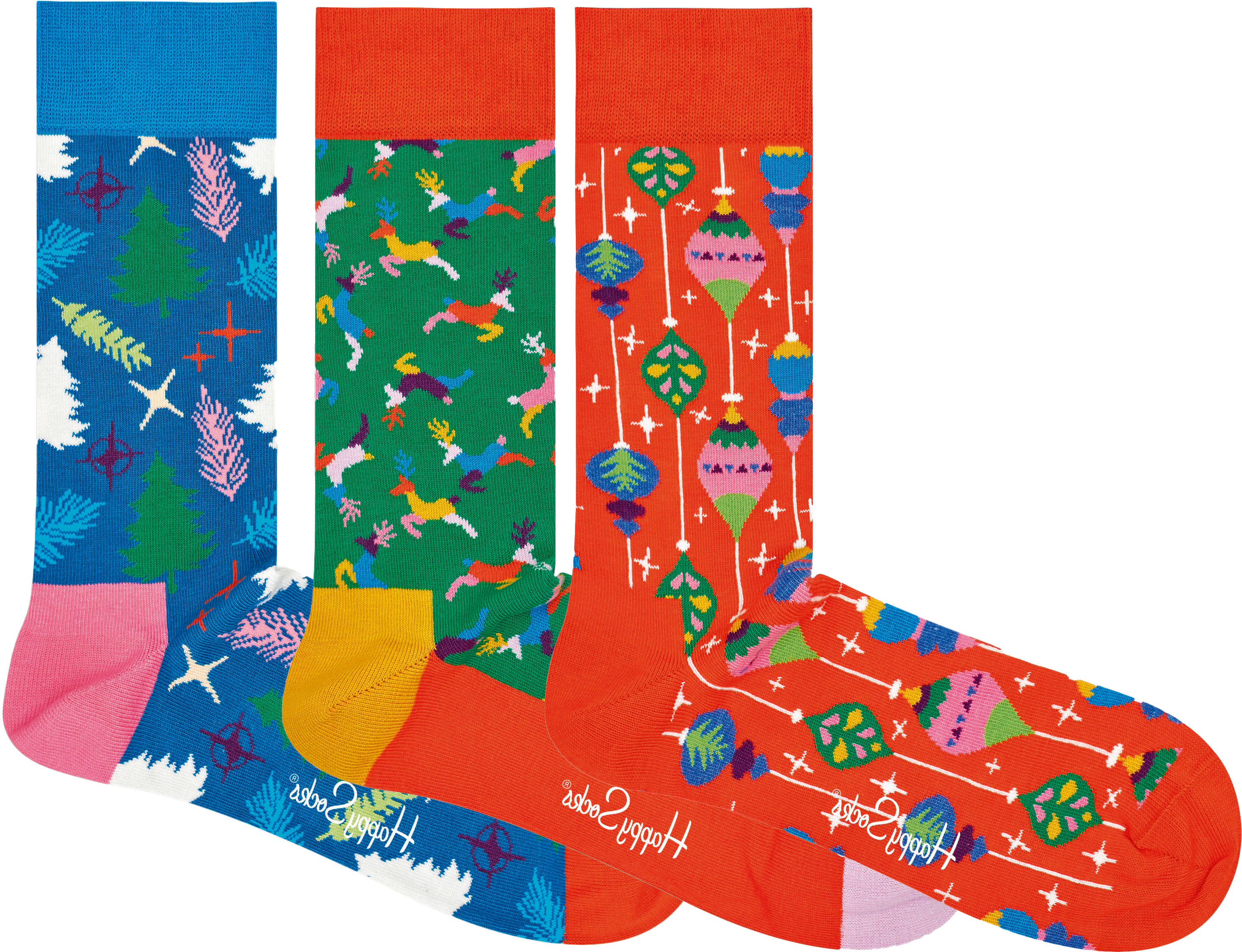

Носки Happy Socks Singing Retro Holiday Gift Box XMAS08-4003 41-46 р 3 пары