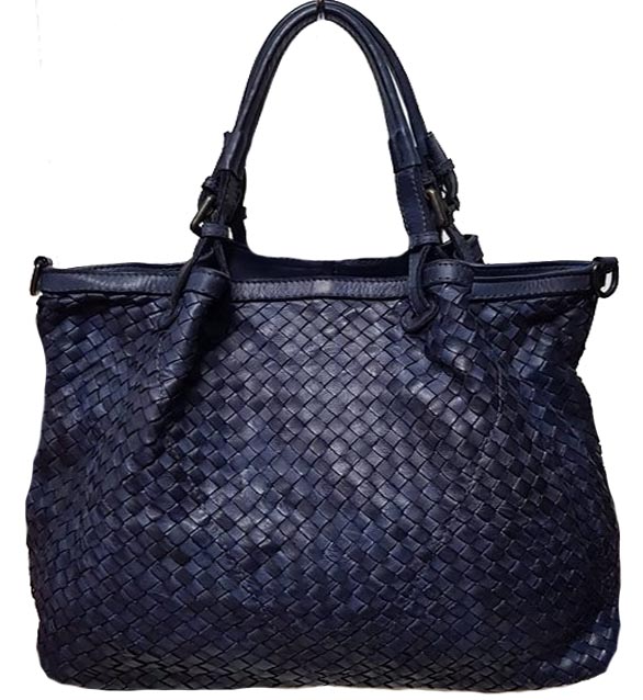 

Женская кожаная сумка Italian bags DB8953 blue