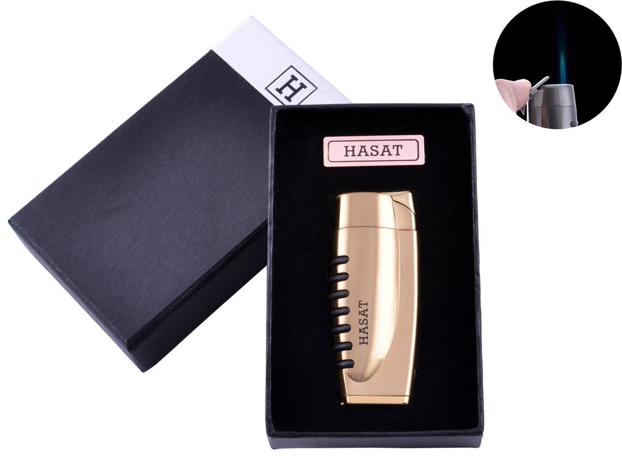 

Зажигалка в подарочной коробке HASAT (Острое пламя) №4311 Gold Moongrass