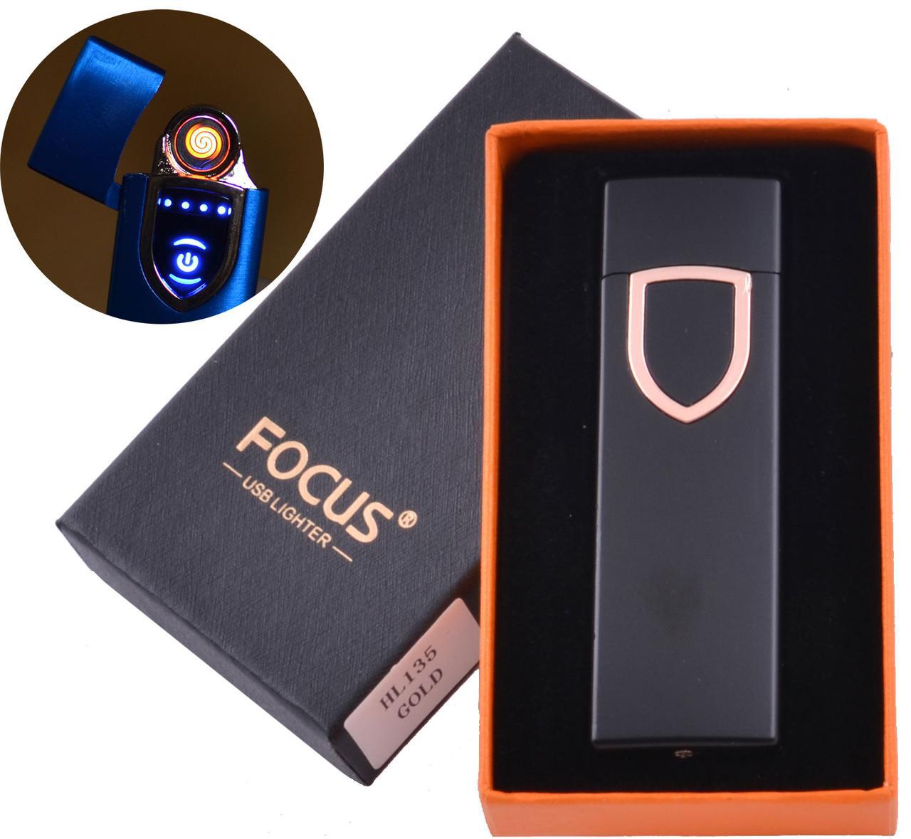 

USB зажигалка в подарочной коробке FOCUS (Спираль накаливания) №HL-135 Black USB