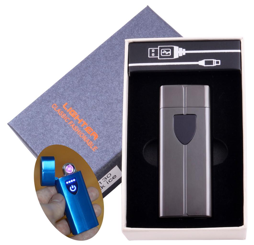 

Электроимпульсная зажигалка в подарочной коробке LIGHTER (USB) №HL-130 Black Lighter