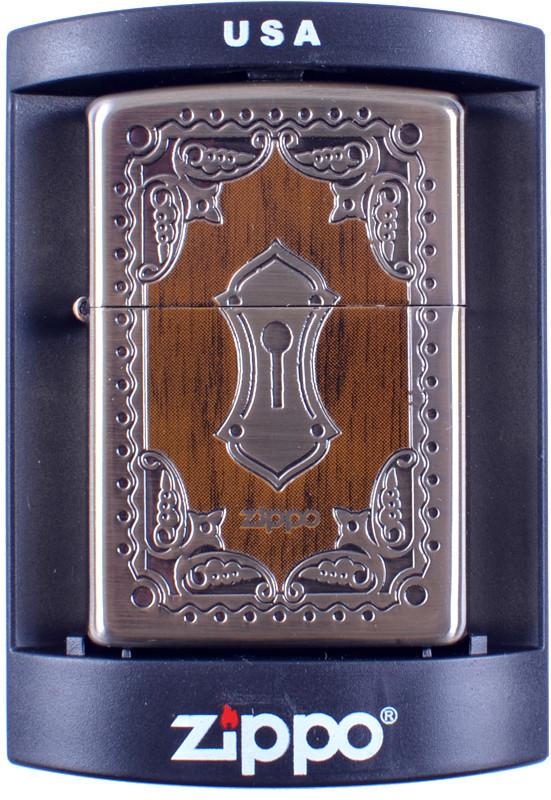 

Зажигалка бензиновая Zippo Замок Антик №4228 Zippo