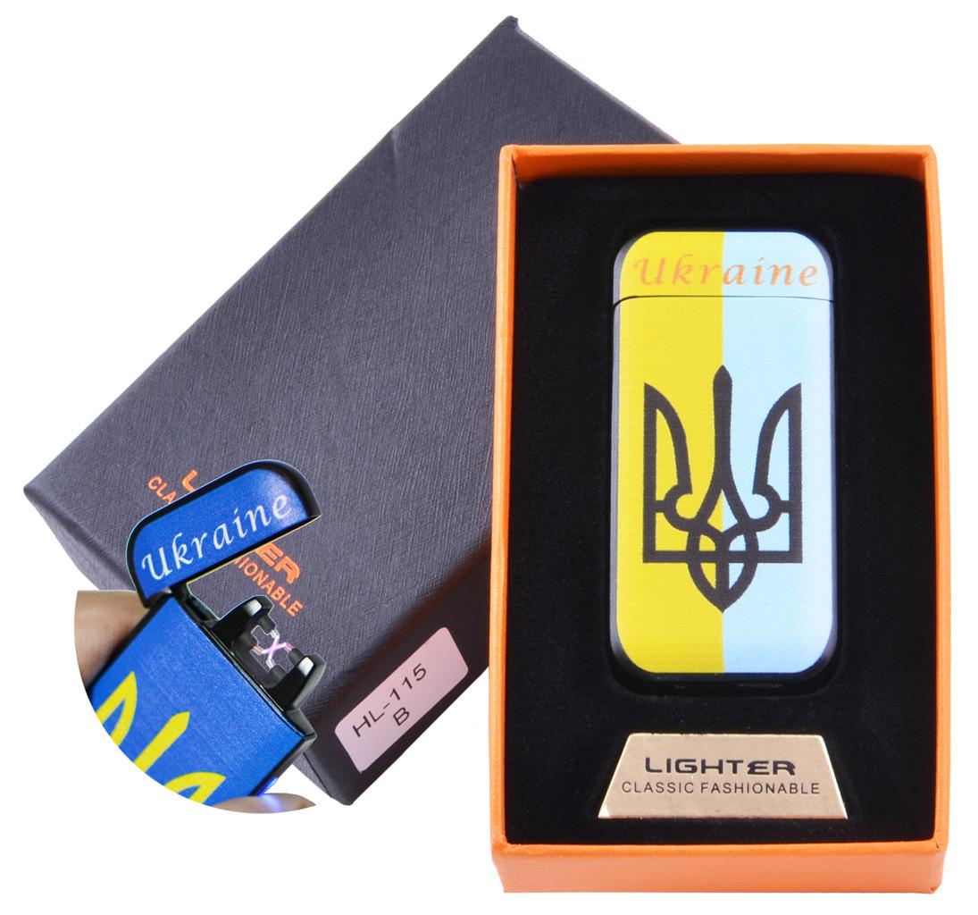 

Электроимпульсная зажигалка в подарочной коробке Ukraine №HL-115-1 Lighter