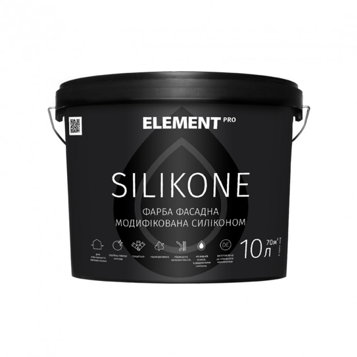 

Фарба фасадна ELEMENT PRO+FACADE SYSTEM SILIKONE База А (10 л)