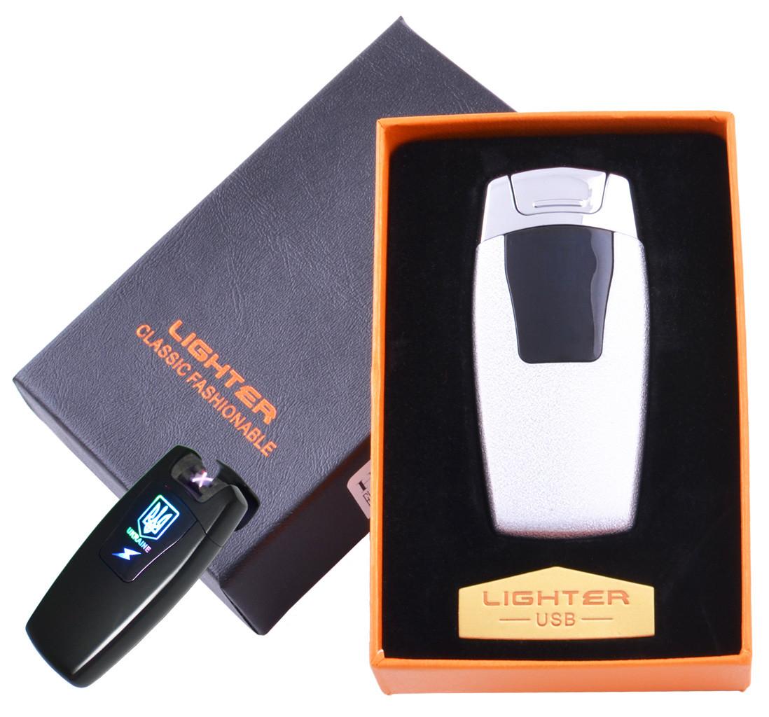 

Электроимпульсная зажигалка в подарочной коробке Украина №HL-105 White Lighter