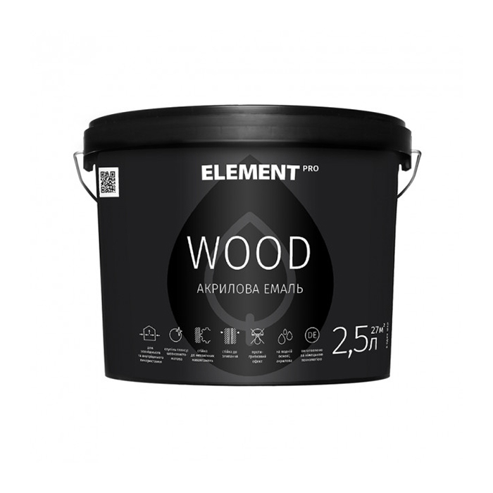 

Емаль Акрилова ELEMENT PRO+FACADE SYSTEM WOOD (2,5 л)
