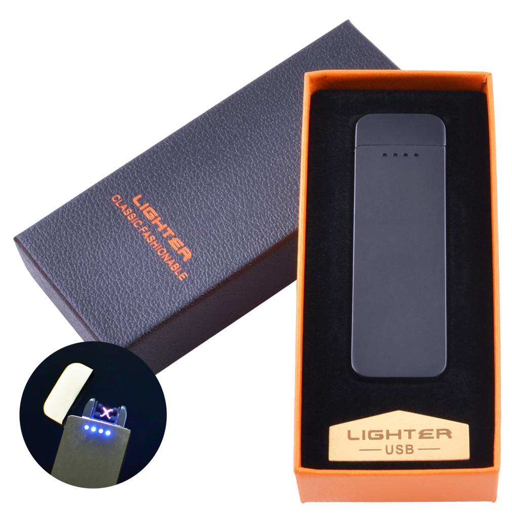 

Электроимпульсная зажигалка в подарочной коробке Lighter №HL-110 Black Lighter