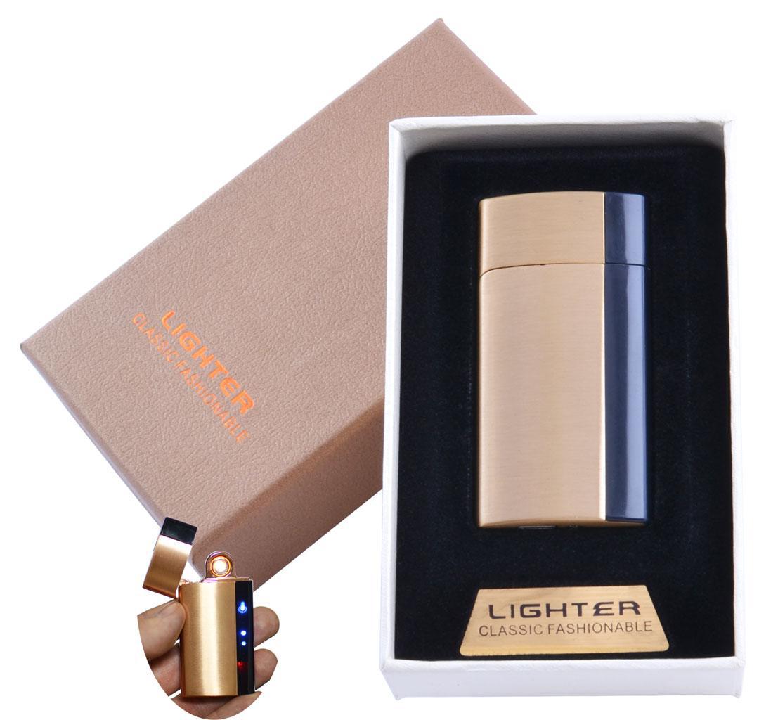 

USB зажигалка в подарочной упаковке Lighter (Спираль накаливания) №XT-4981 Gold USB