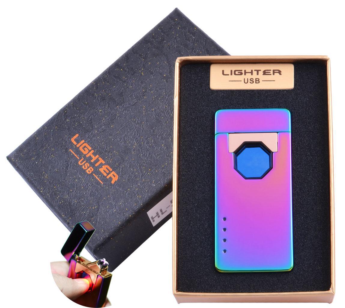

Электроимпульсная зажигалка в подарочной упаковке Lighter (Двойная молния, USB) №HL-51-4 Lighter