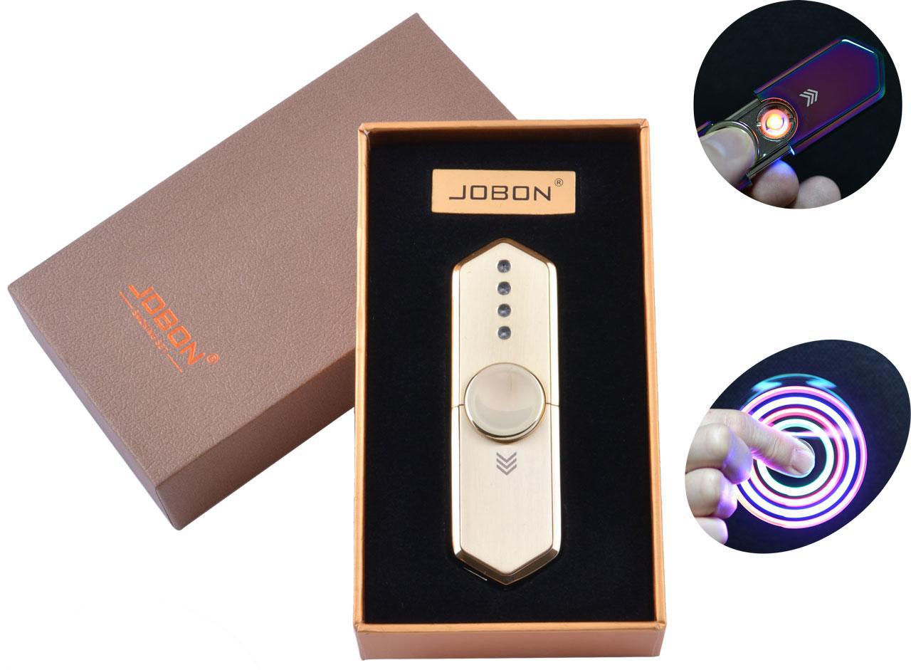 

USB зажигалка-спиннер в подарочной упаковке Jobon (Спираль накаливания) №HL-10 Gold Jobon