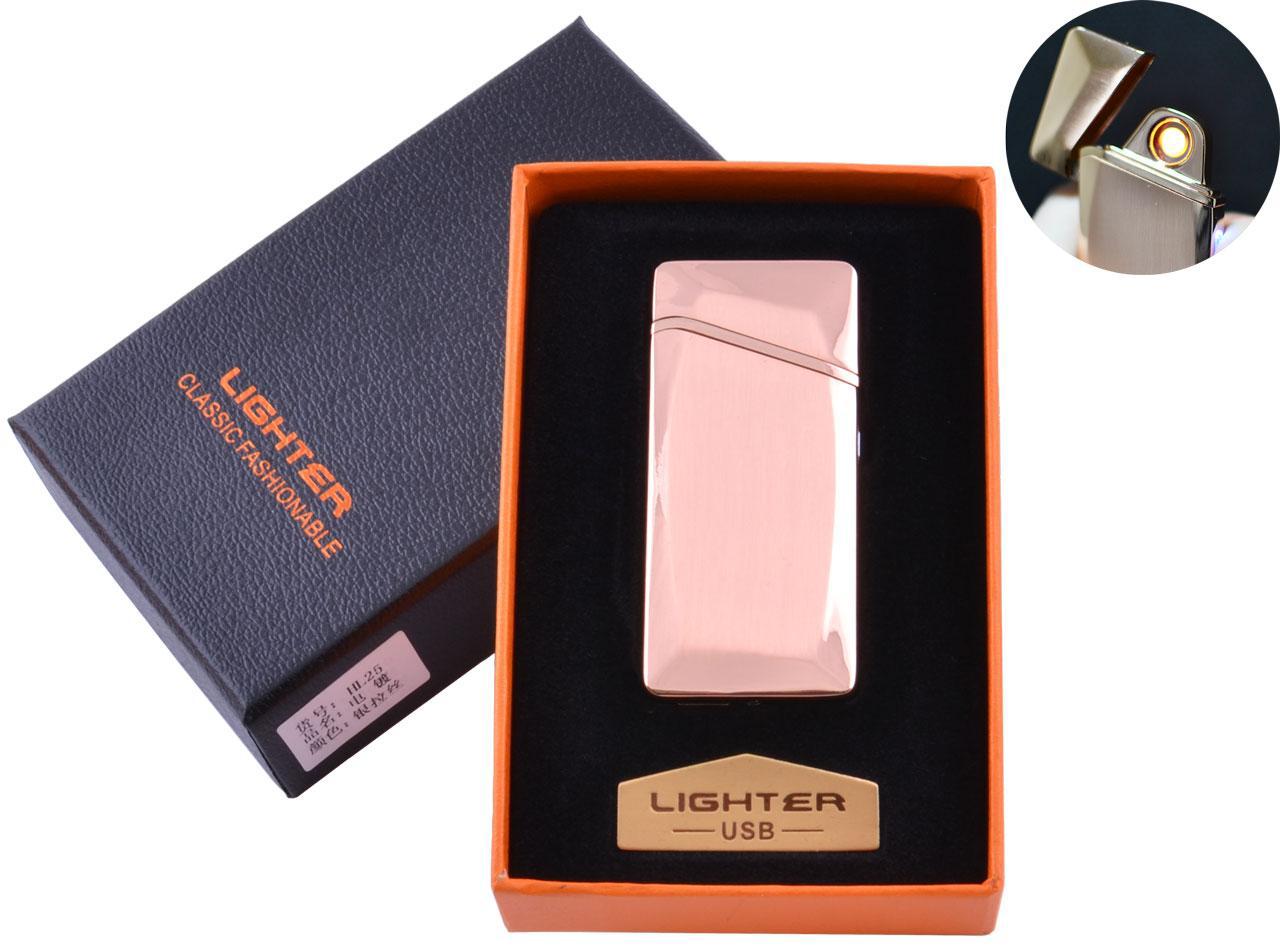 

USB зажигалка в подарочной упаковке (Спираль накаливания) №HL-25 Gold USB