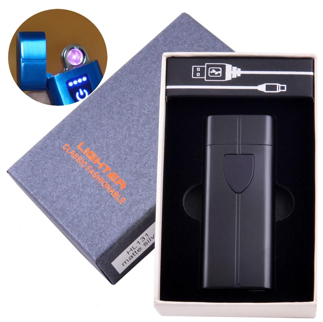 

Электроимпульсная зажигалка в подарочной коробке LIGHTER (USB) №HL-131 Black Lighter
