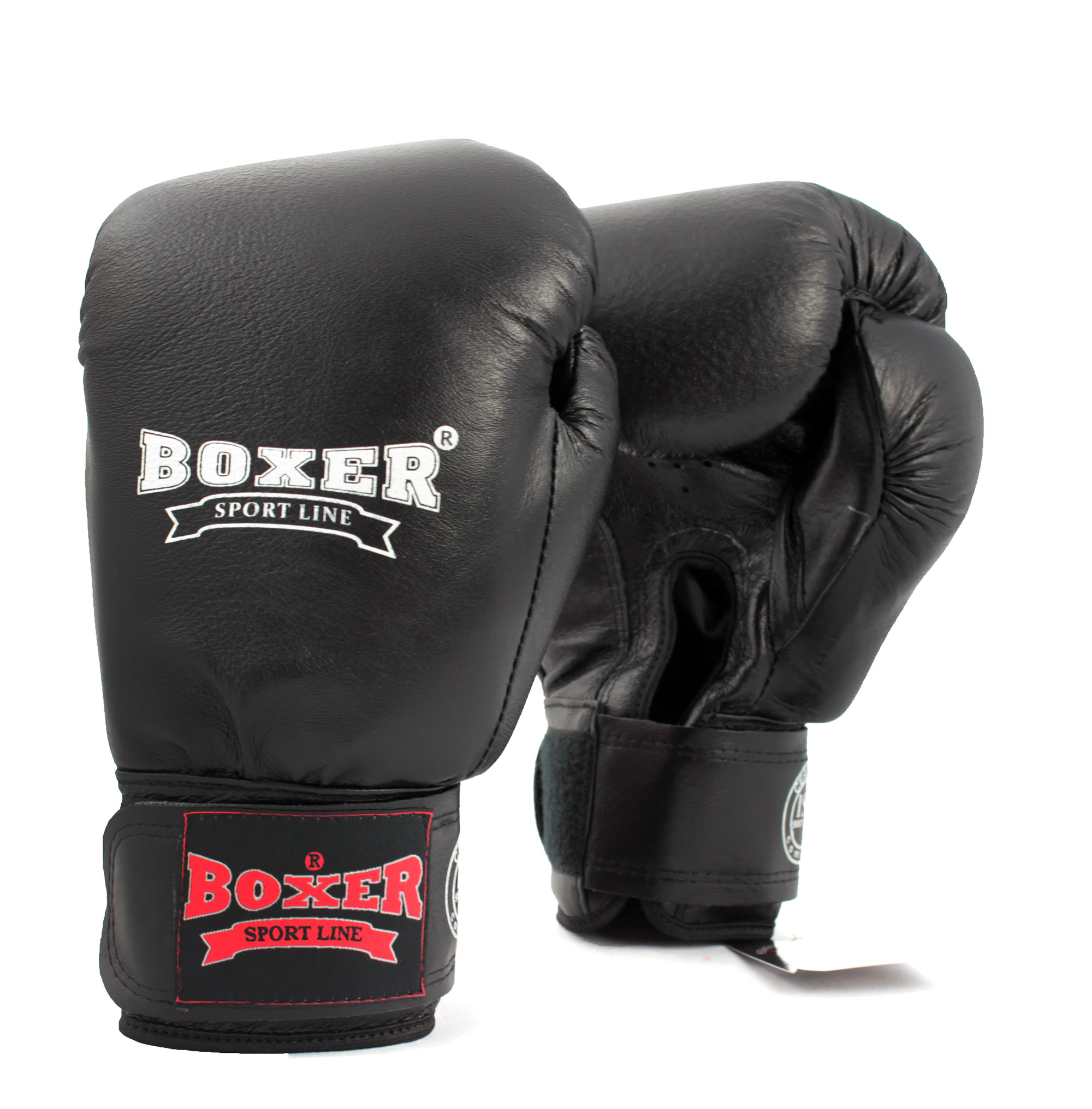 Детские боксерские перчатки кожаные Boxer 6 унций (bx-0026) – низкие .