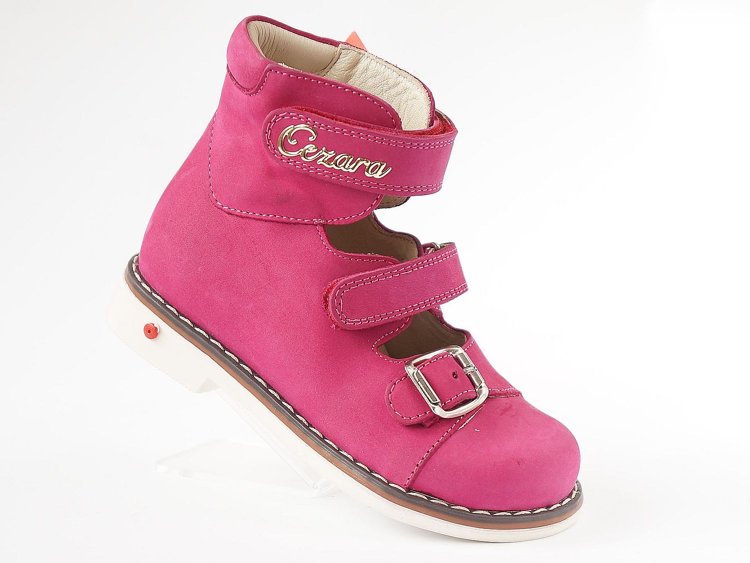 

Ортопедические туфли Cezara Orthopedic 1144 25 Малиновые