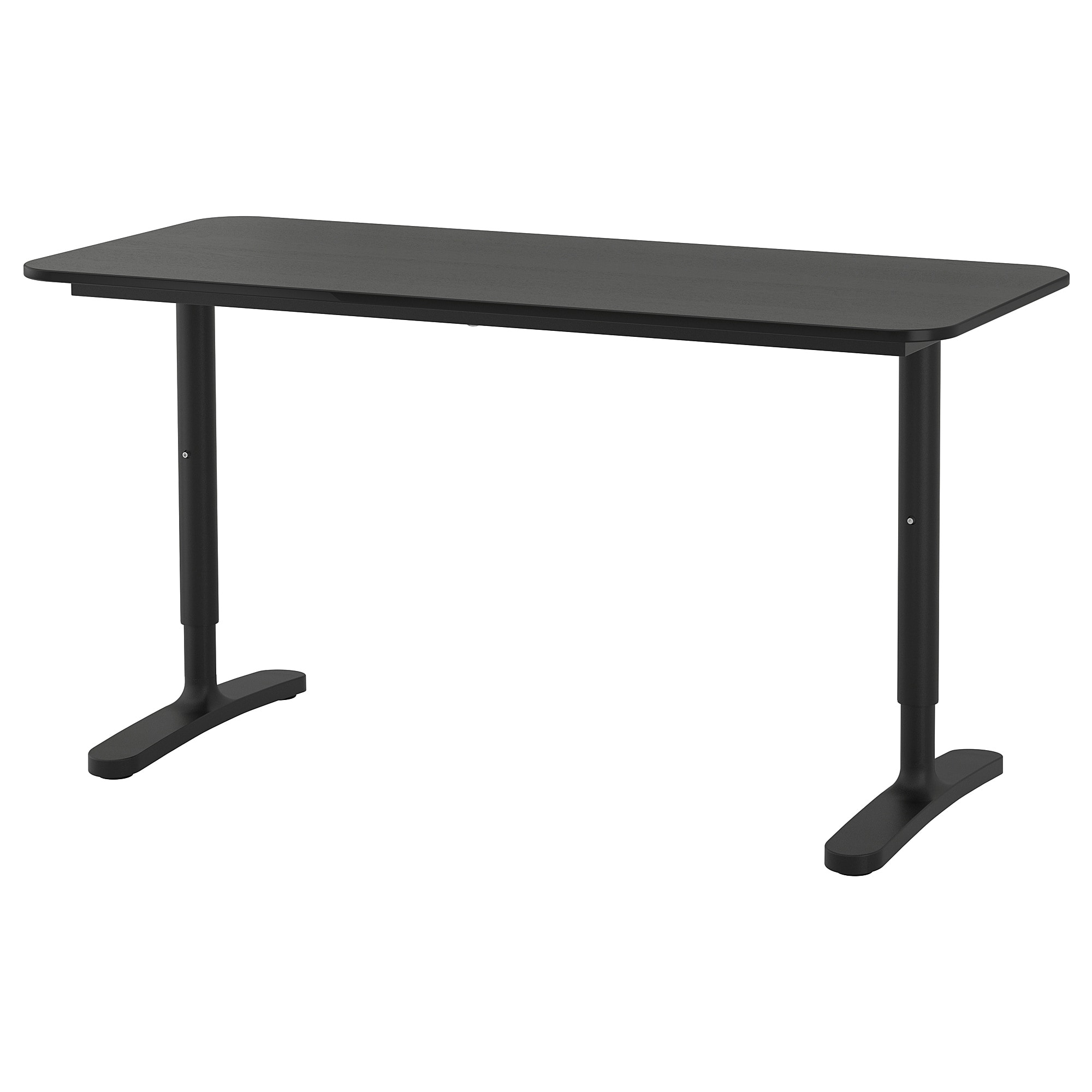 Компьютерный стол IKEA BEKANT 140x60 см черный 692.826.29 – низкие цены ...