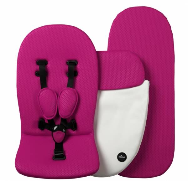 

Комплект для коляски Mima White / Hot Magenta (13655)