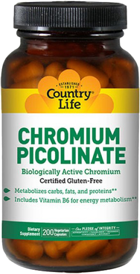 Акция на Жиросжигатель Country Life Chromium Picolinate 200 капсул (015794016809) от Rozetka UA