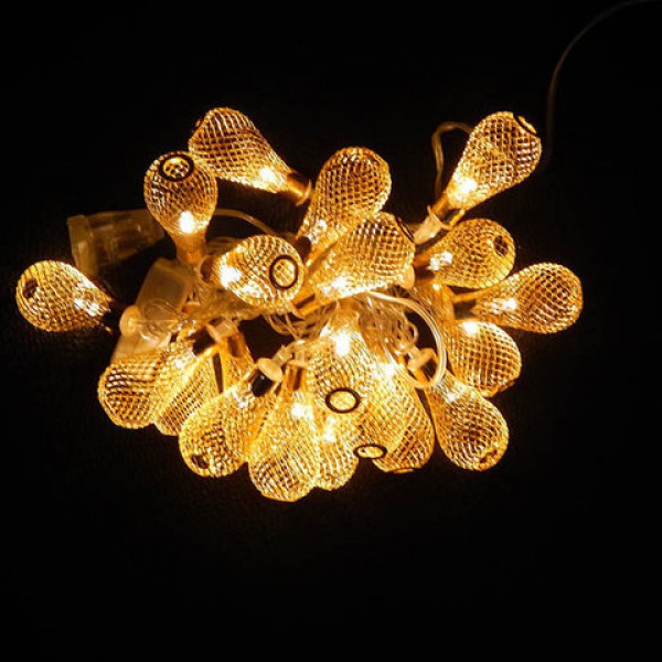

Гирлянда-Шарики Грушы 3 м Теплый желтый Белый 20 LED Внутренние DECOR LED