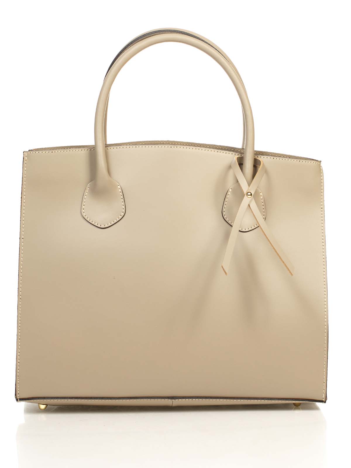 

Деловая Сумка Genuine Leather 8983_taupe Кожаная Таупе