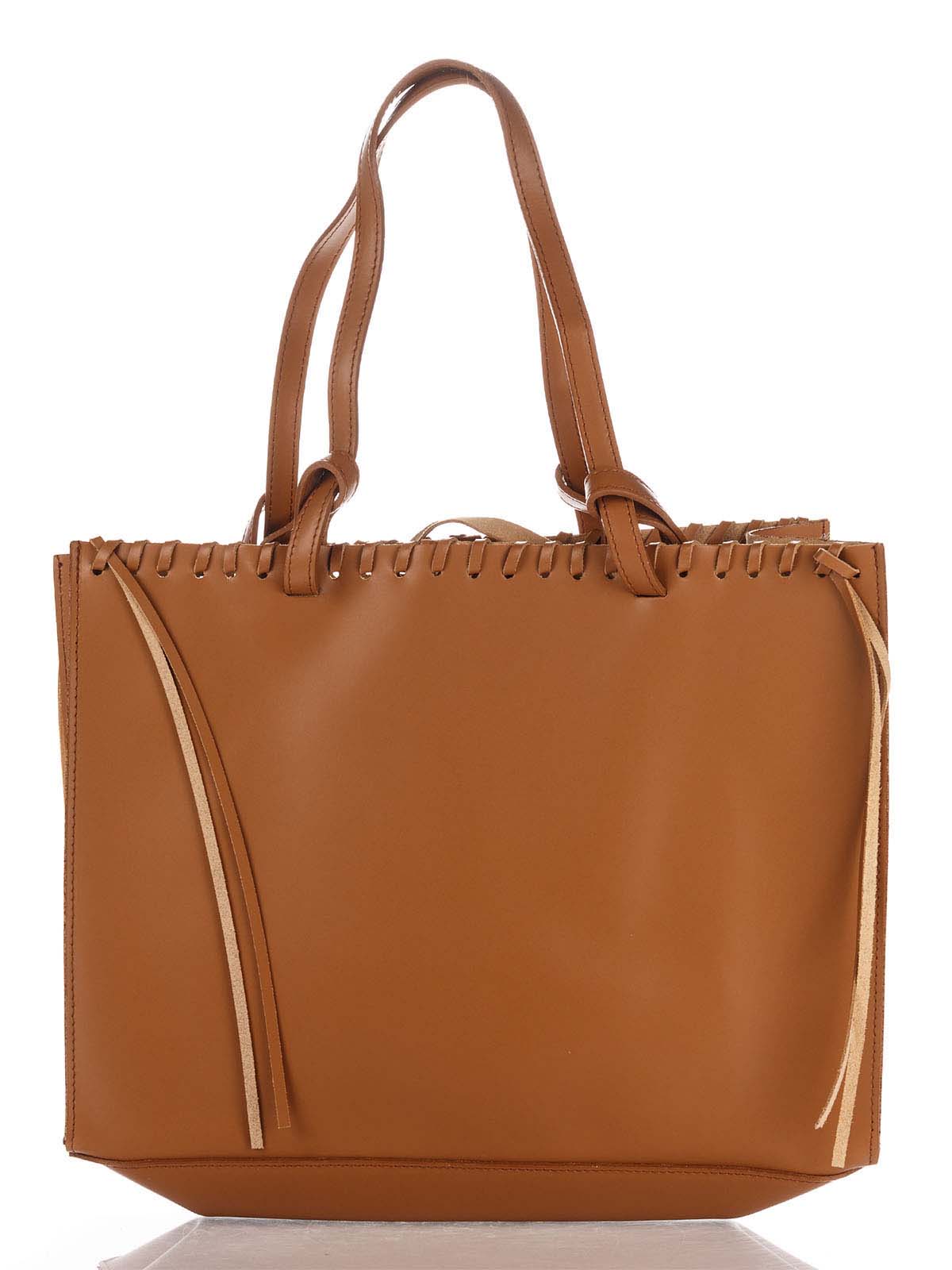 

Сумка На Каждый День Genuine Leather 8038_cuoio Кожаная Коньячный