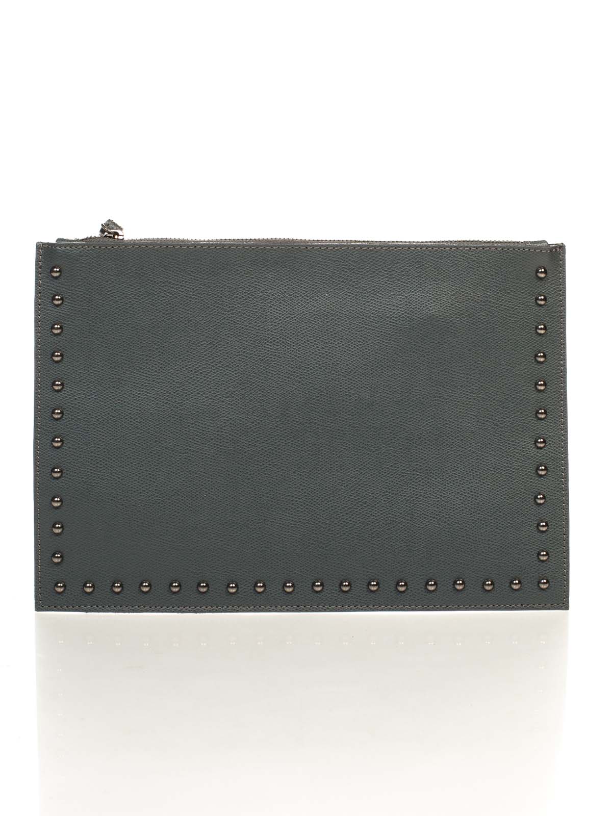 

Клатч Genuine Leather 1405_gray Кожаный Серый