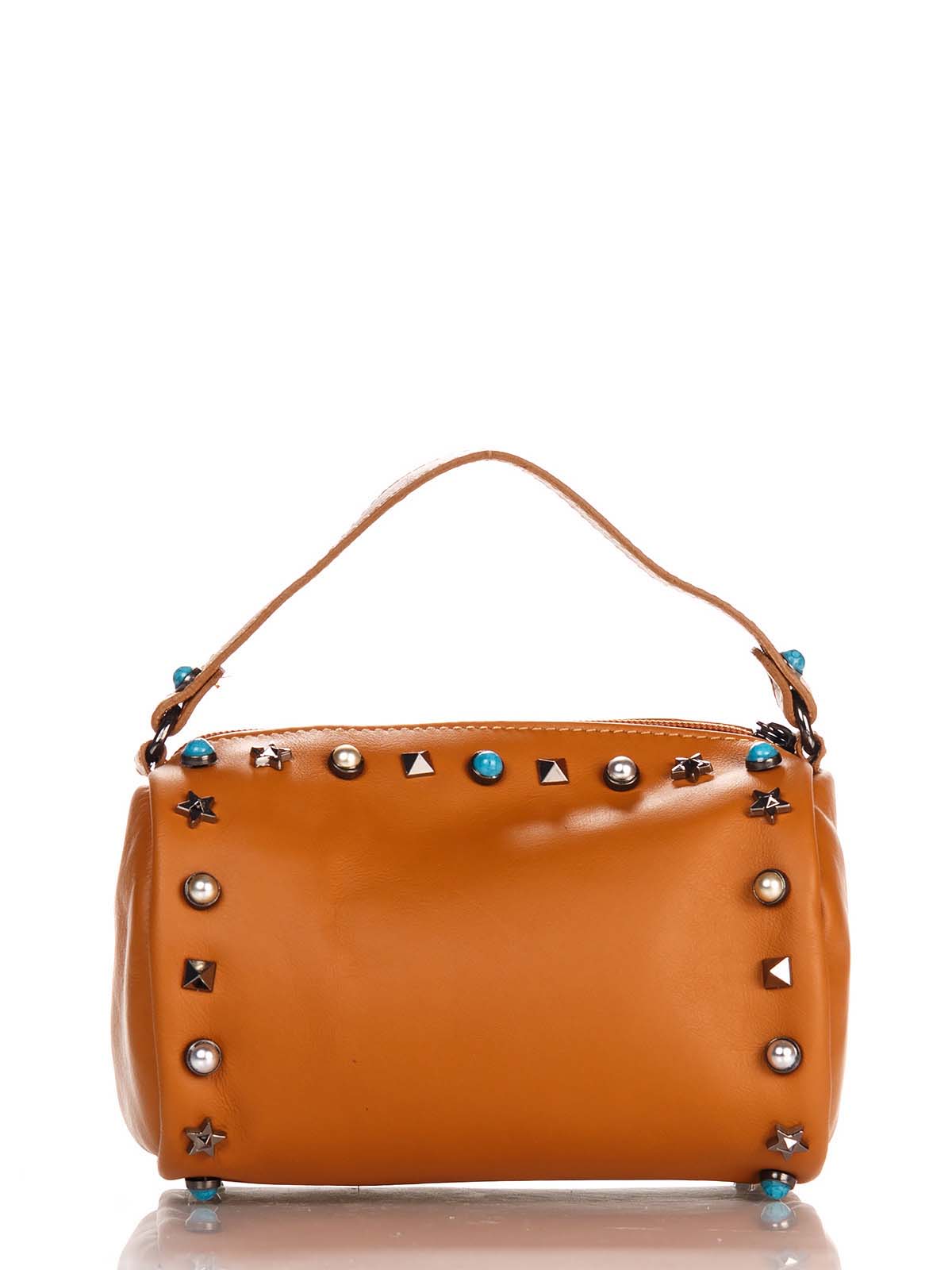 

Клатч Genuine Leather 1519_cuoio Кожаный Коньячный