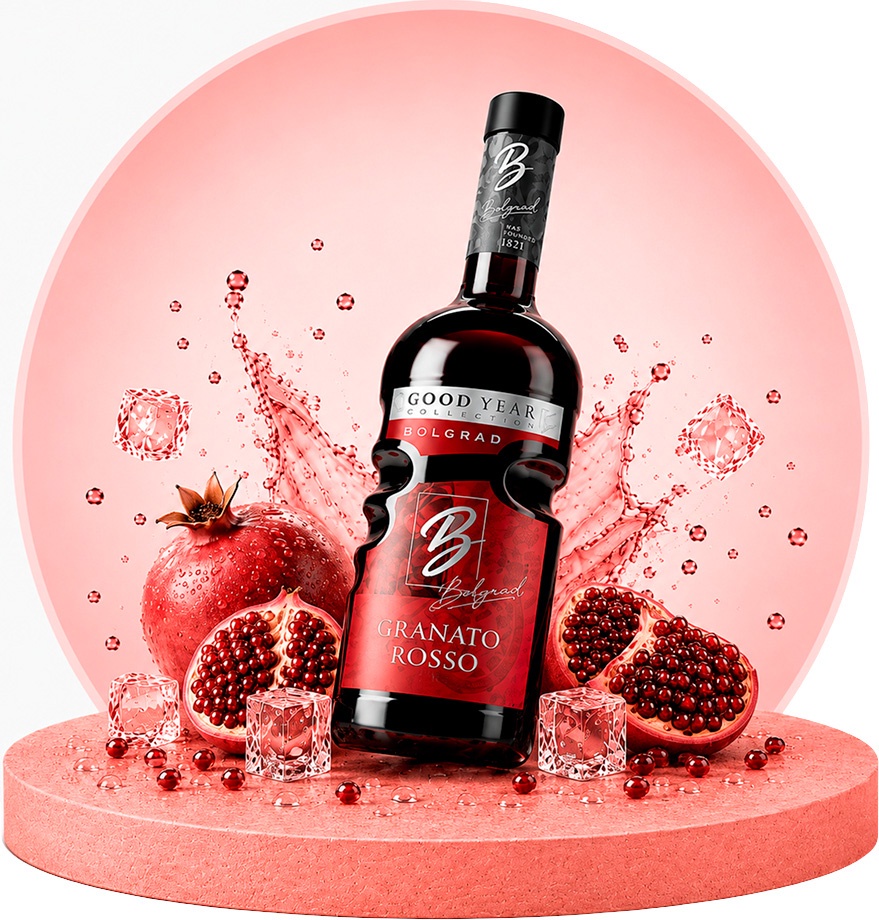 Винний напій Bolgrad Good Year Granato Rosso червоний напівсолодкий 0.75 л (4820197567096) — фото 2