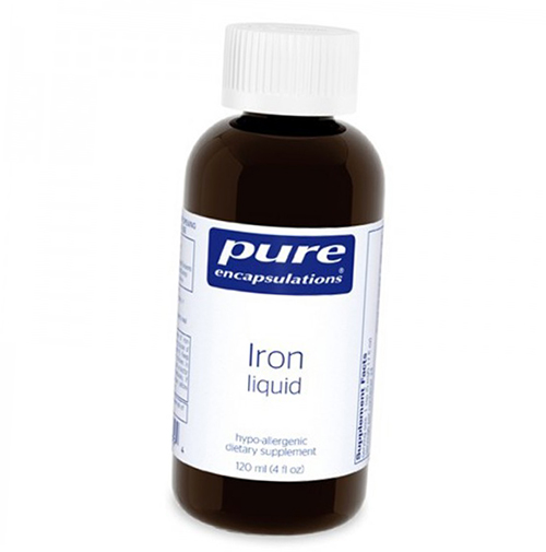

Железо жидкость, Iron Liquid, Pure Encapsulations 120мл (36361044)