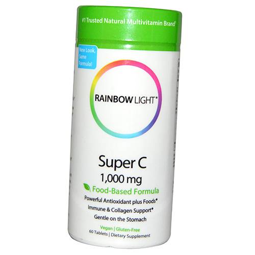 

Витамин С, Super C 1000, Rainbow Light 60таб (36316023)
