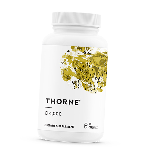 

Витамин Д3, Vitamin D-1000, Thorne Research 90капс (36357056)