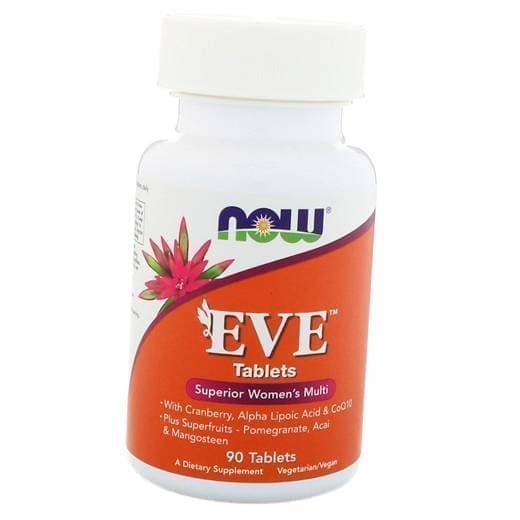 

Витамины для женщин Ева, Eve Tabs, Now Foods 90таб (36128273)