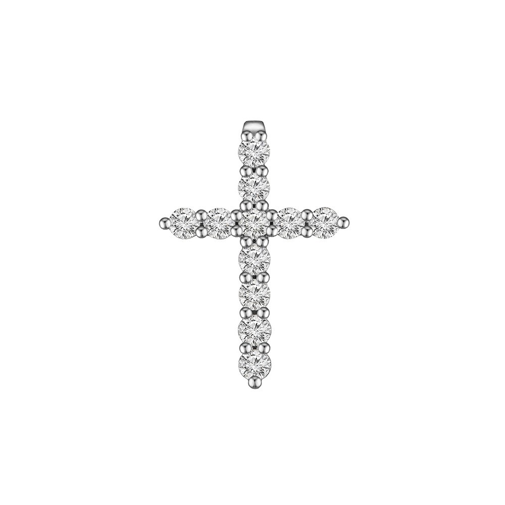 

Золотой крестик с бриллиантами 0,36ct, d/2.0 мм Congress Diamond (Т 2.0)